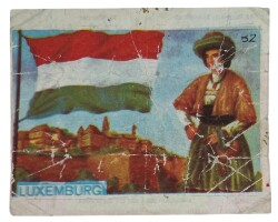 MELEK Sakızı Milletler Seriisi LÜXEMBURG Sakız Kağıdı Stickers No 82 # SKZ1064 - 3