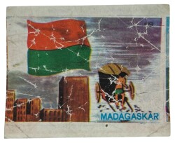 MELEK Sakızı Milletler Seriisi MADAGASKKAR Sakız Kağıdı Stickers No 89 # SKZ1081 - 3