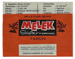 MELEK Sakızı Milletler Seriisi MALAZİA Sakız Kağıdı Stickers No 31 SKZ1062 - 2