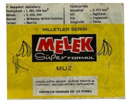MELEK Sakızı Milletler Seriisi RODEZİA Sakız Kağıdı Stickers No 37 # SKZ1070 - 2