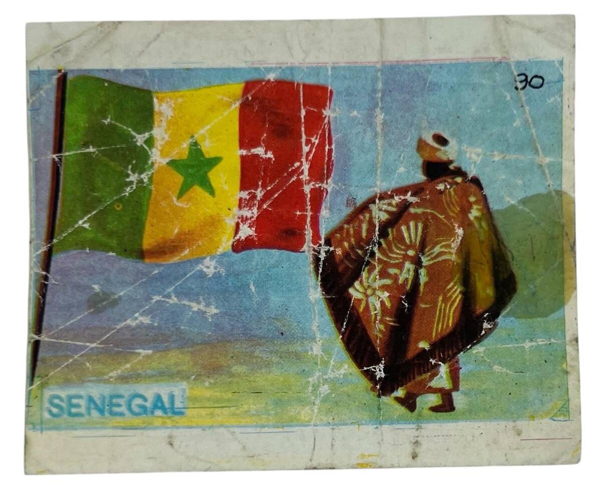 MELEK Sakızı Milletler Seriisi SENEGAL Sakız Kağıdı Stickers No 90 # SKZ1071 - 3