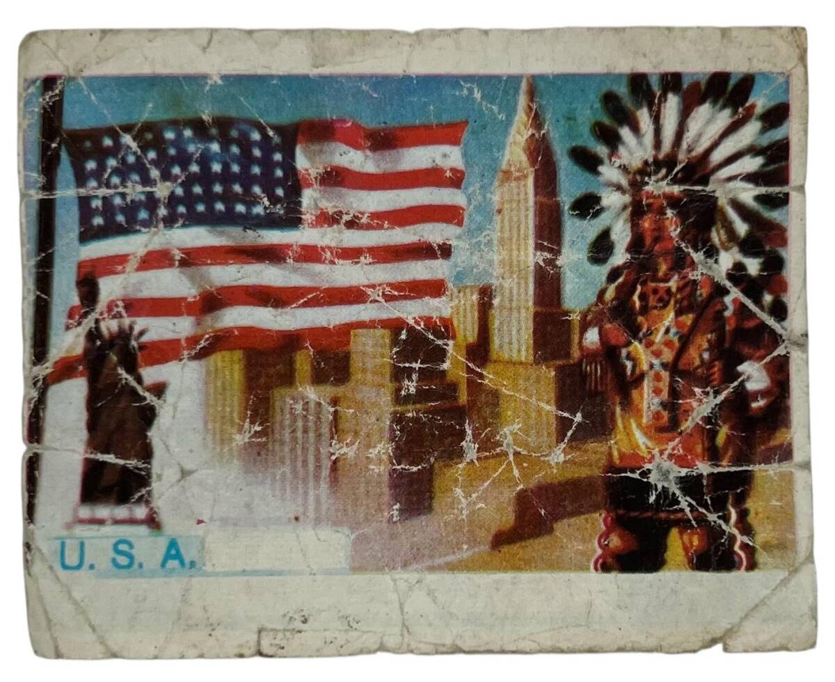 MELEK Sakızı Milletler Seriisi U.S.A Sakız Kağıdı Stickers No # SKZ1067 - 1