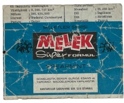 MELEK Sakızı Milletler Seriisi U.S.A Sakız Kağıdı Stickers No # SKZ1067 - 2