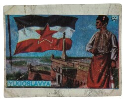 MELEK Sakızı Milletler Seriisi YUGOSLAVYA Sakız Kağıdı Stickers No 54 # SKZ1079 - 2