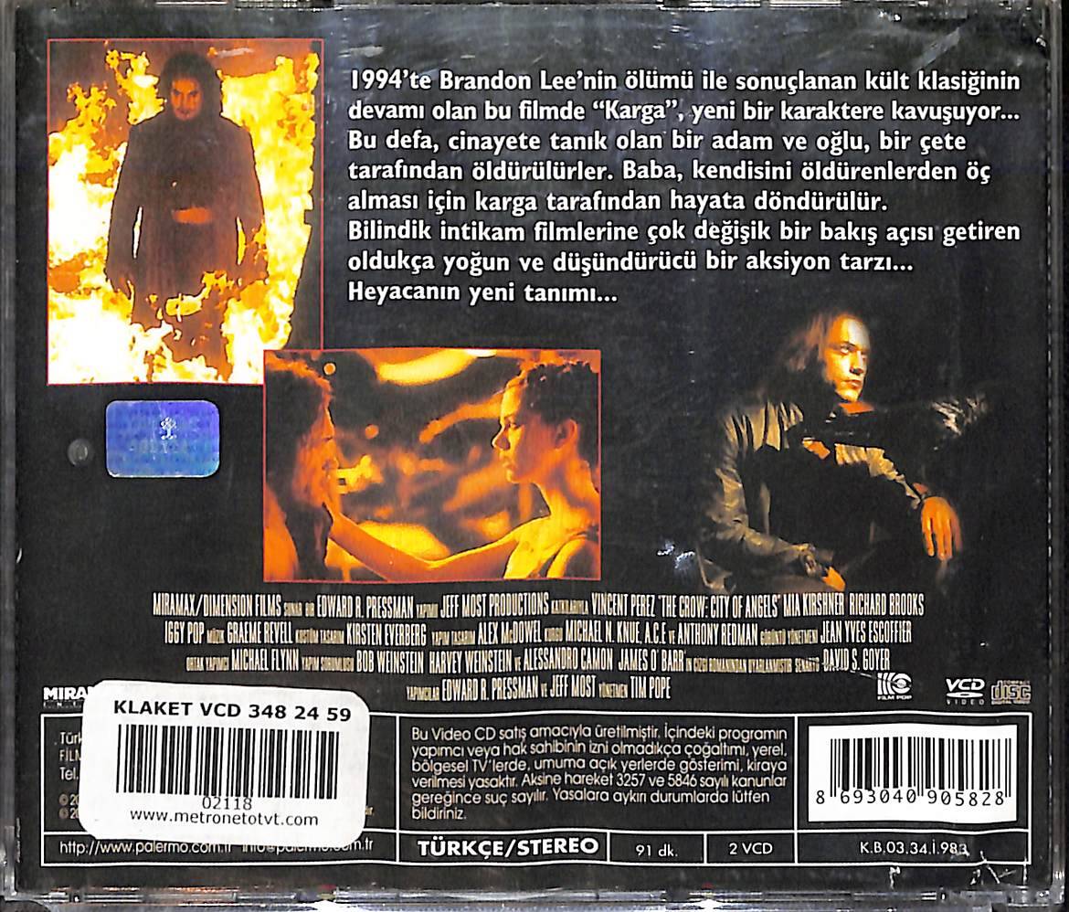 Meleklerin Şehri - The Crow 2 Orijinal VCD Film VCD28051 - 2