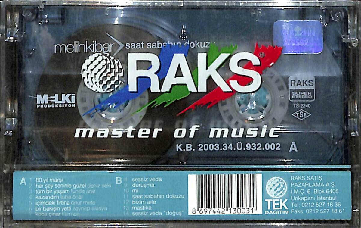 Melih Kibar - Saat Sabahın Dokuzu Kaset (Sıfır) KST26850 - 2