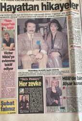 Melodi Gazetesi 1 Şubat 1994 - Gencebay Temizlik İşçisi Rolünde - HBB'de Esin Afşar Konseri GZ153098 - 2