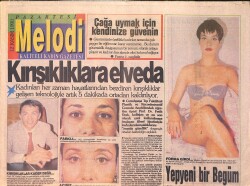 Melodi Gazetesi 12 Kasım 1990 - Kapıcı Cafer'in Bebek Sevinci - Yepyeni Bir Begüm GZ2924 - Gökçekoleksiyon
