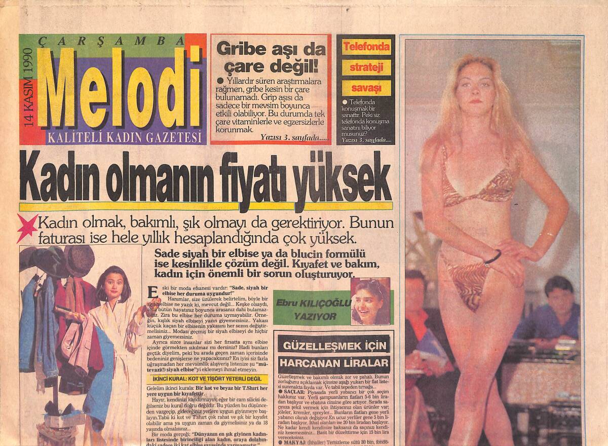 Melodi Gazetesi 14 Kasım 1990 - Neşe Karaböcek Yeni Müziğin Baharı - Yılbaşında Zeki-Metin İkilisi TV'yle Barışacak GZ2926 - 1