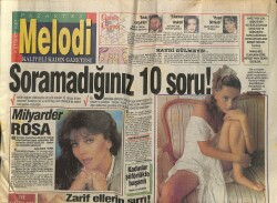 Melodi Gazetesi 4 Şubat 1991 - Yatırımcı Emrah - Yıllar Sonra Yine Beraberler: Hülya Koçyiğit Ve Orçun Sonat GZ153101 - 1