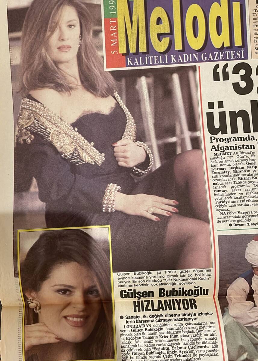 Melodi Kadın Gazetesi 5 Mart 1990 - Gülşen Bubikoğlu Hızlanıyor - 32. Gün'de Ünlü Konuklar GZ156166 - 2