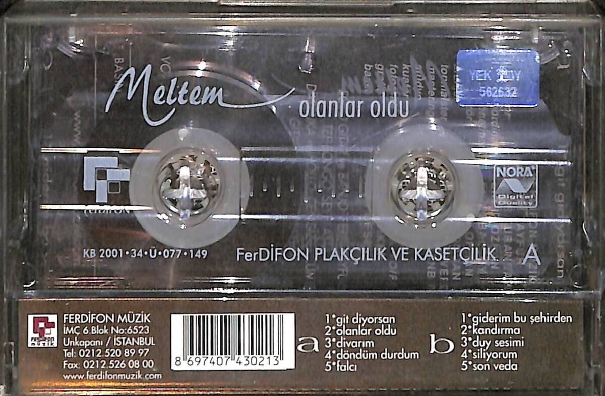 Meltem - Olanlar Oldu Kaset (İkinci El) KST28519 - 2