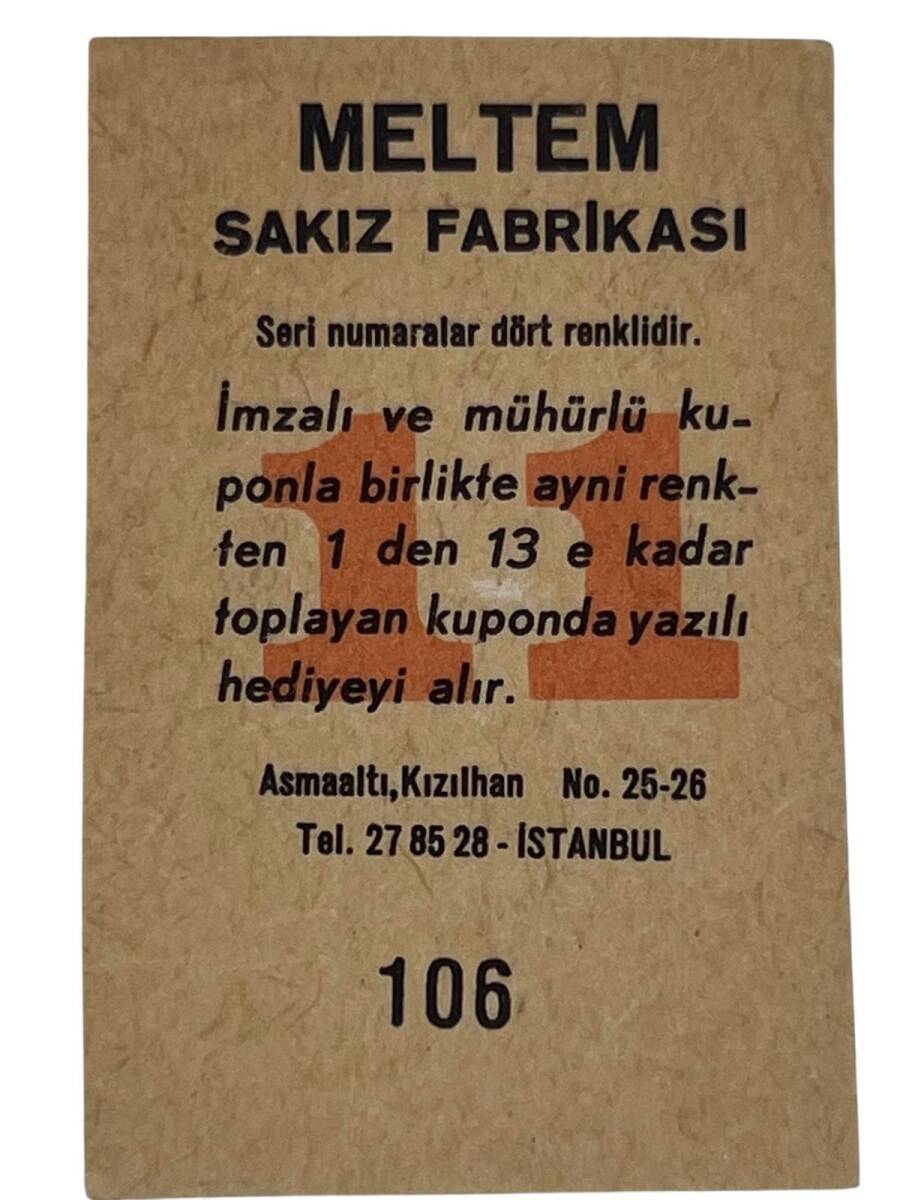 MELTEM Sakızı Kartları No 106 FATMA GİRİK # SKZ1590 - 2