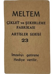 MELTEM Sakızı Kartları No 23 TİJEN PAR # SKZ1604 - 2