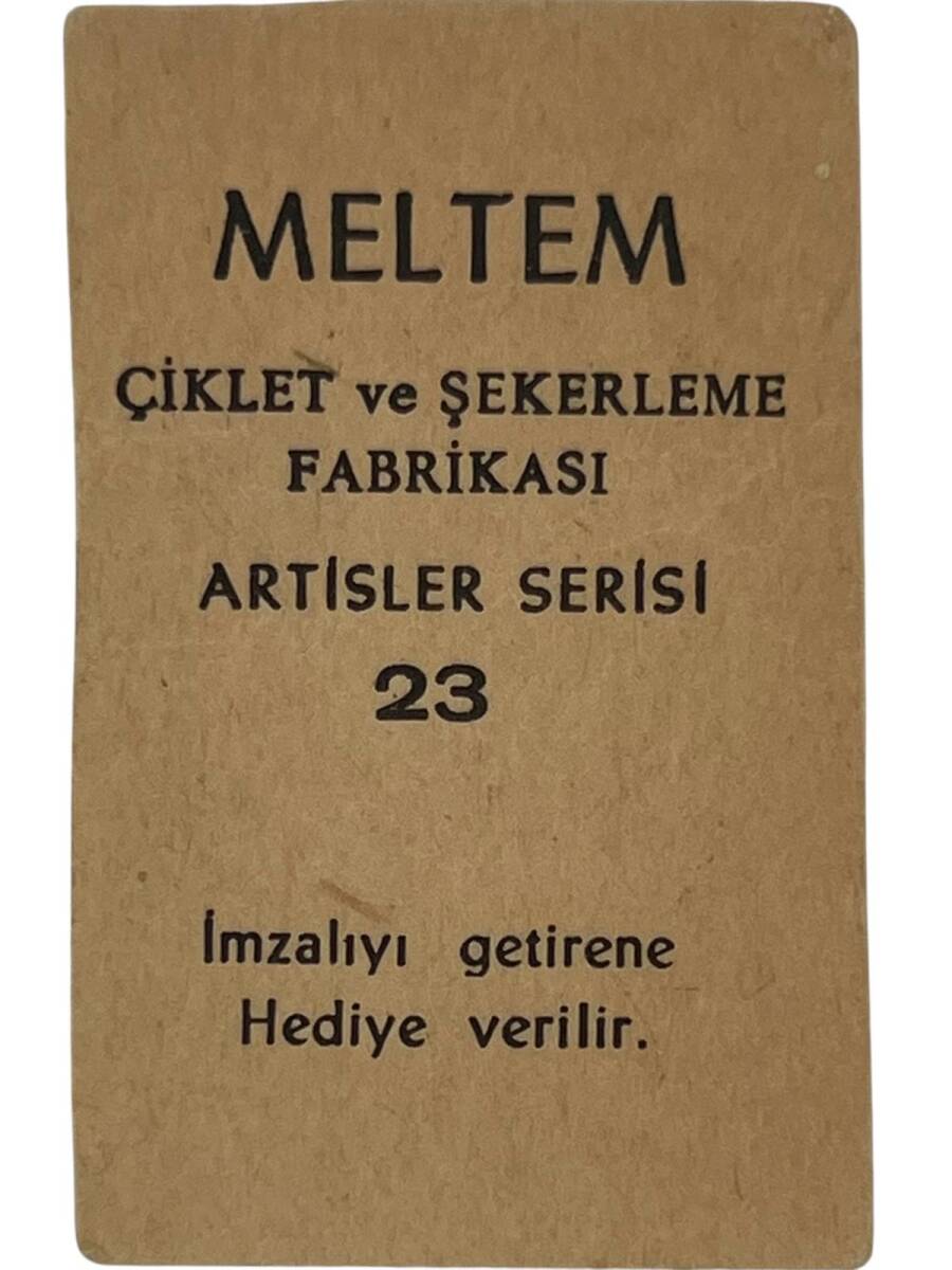 MELTEM Sakızı Kartları No 23 TİJEN PAR # SKZ1604 - 2