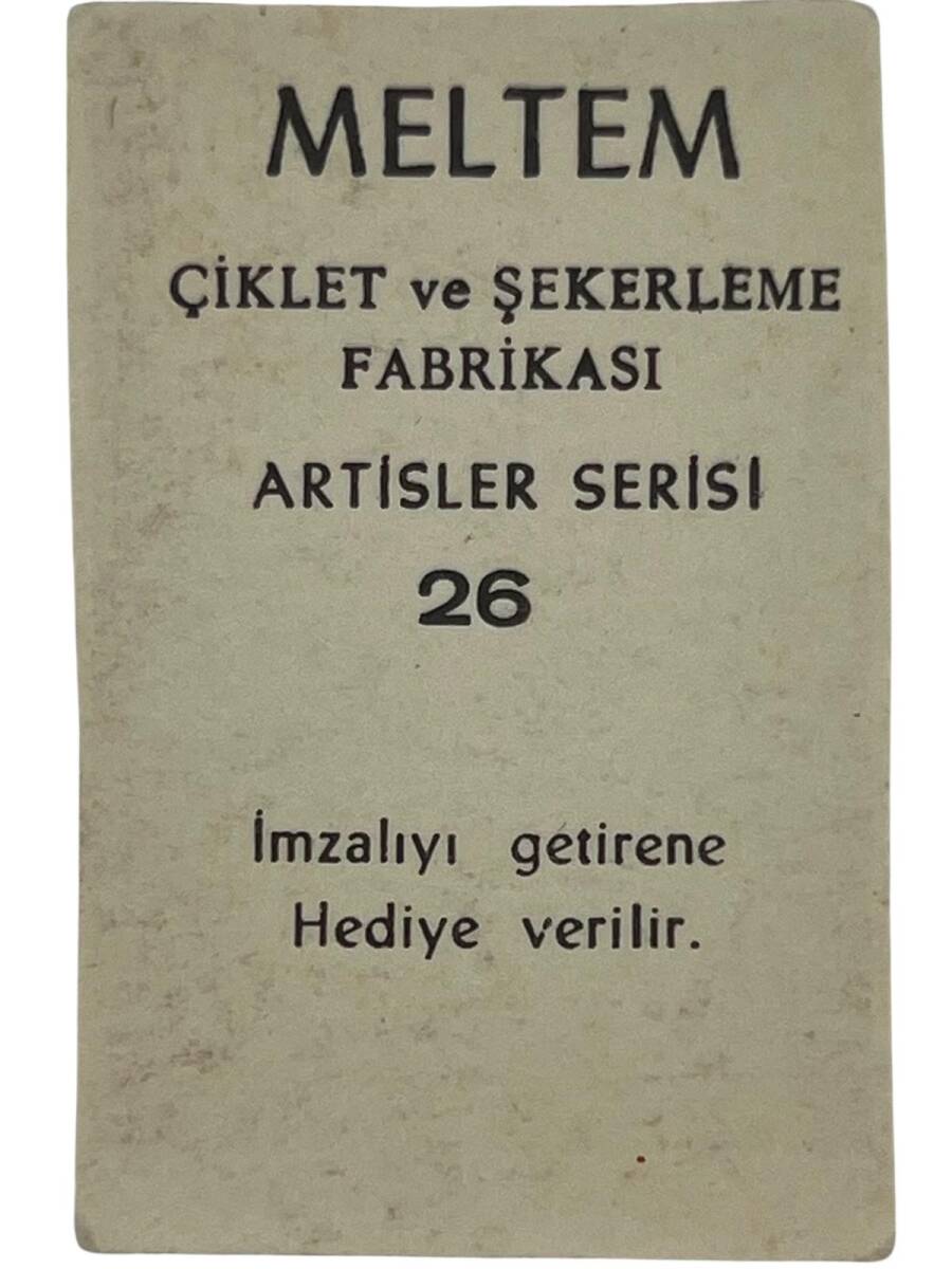 MELTEM Sakızı Kartları No 26 İZZET GÜNAY # SKZ1606 - 2