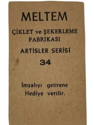 MELTEM Sakızı Kartları No 34 DEVLET DEVRİM # SKZ1605 - 2