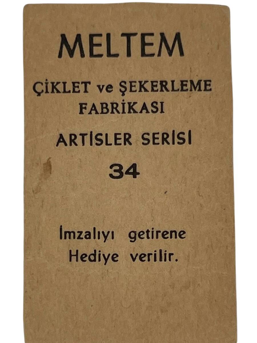 MELTEM Sakızı Kartları No 34 DEVLET DEVRİM # SKZ1605 - 2