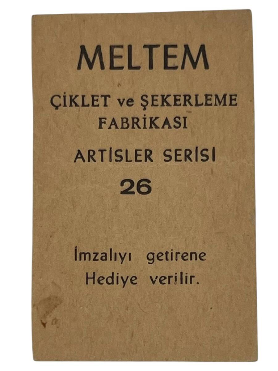 MELTEM Sakızı Kartları No 26 İZZET GÜNAY # SKZ1627 - 2