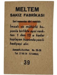 MELTEM Sakızı Kartları No 39 AYHAN IŞIK # SKZ1626 - 2