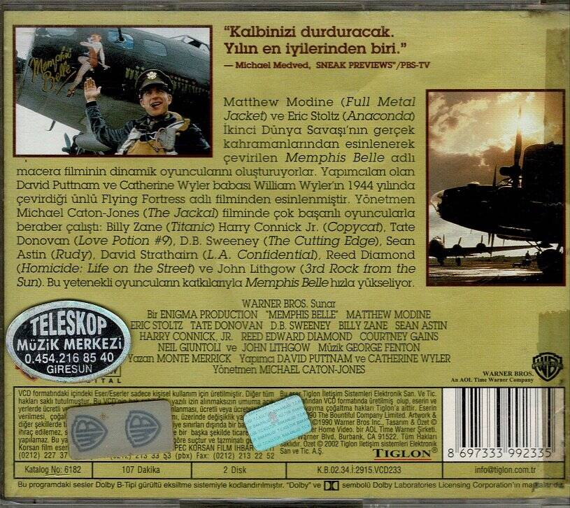 Memphis Belle VCD Film VCD9980 - 2