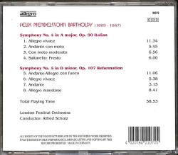 Mendelssohn Symphony NO.4 5 CD (İkinci El) CD4888 - 2