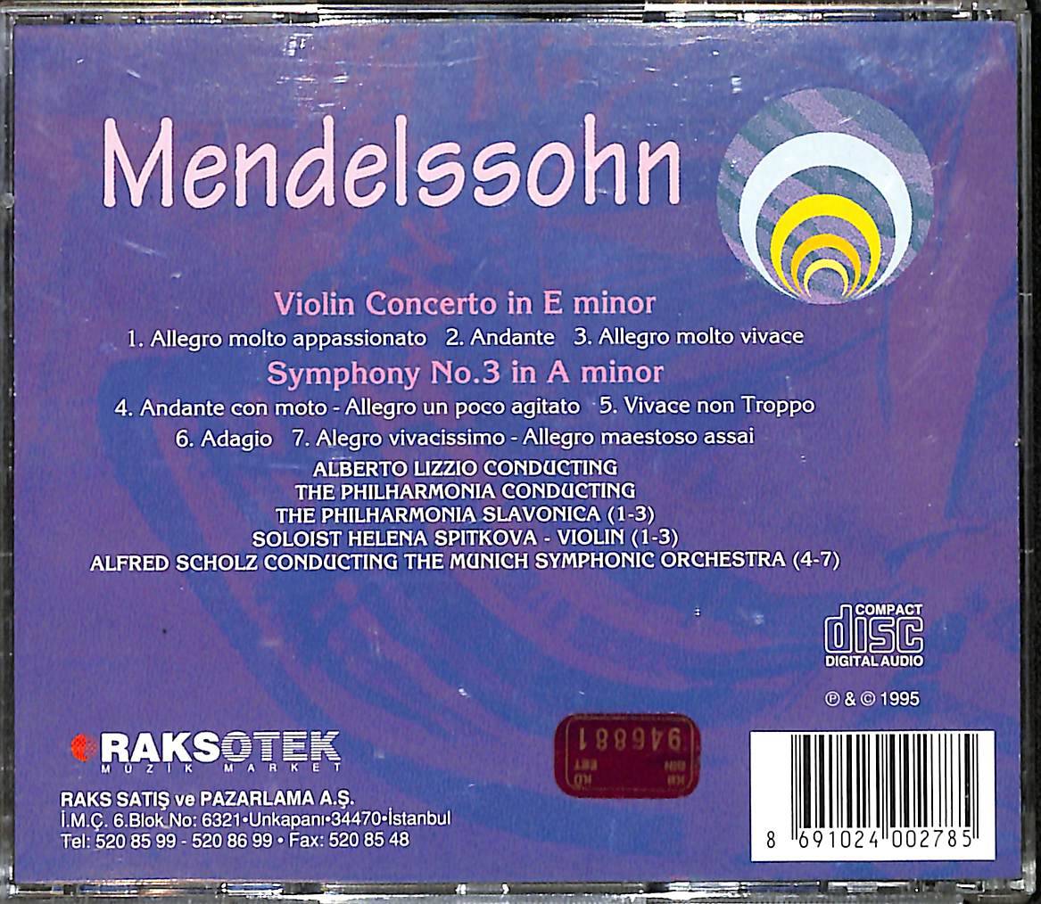 Mendelssohn – Violin Concerto & Symphony No.3 CD (İkinci El) CD5241 - 2
