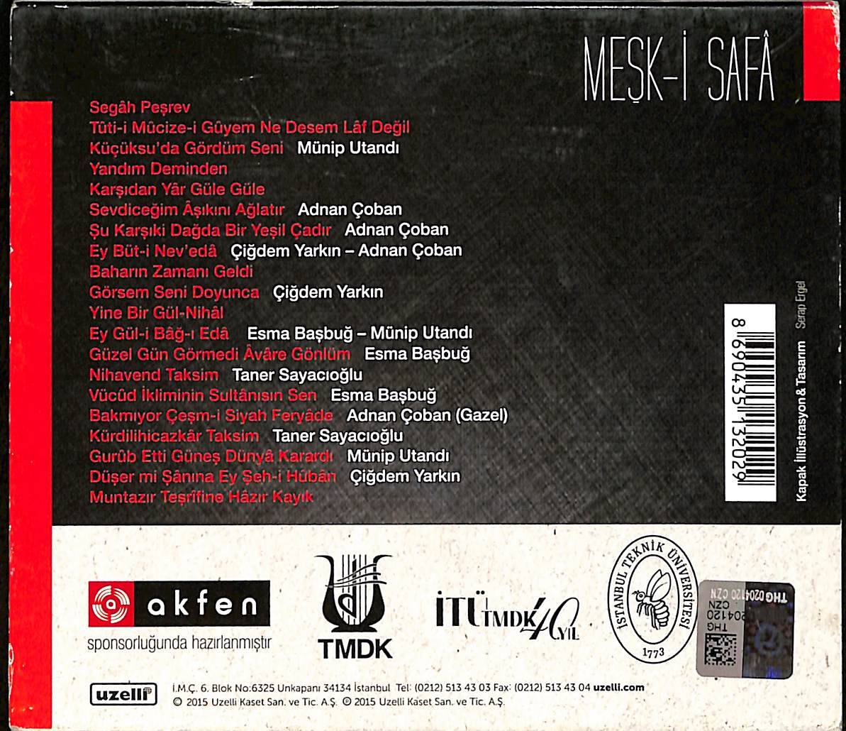 Meşk-i Safa - İTÜ Türk Musikisi Devlet Konservatuarı 40. Yıl Özel Albümü 2 CD (İkinci El) CD4091 - 2