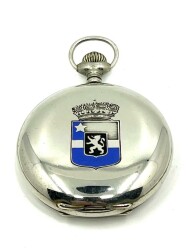 Metal Mineli Kraliyet Armalı Kurmalı Cep Saati (#2.30) SAA323 - Gökçekoleksiyon