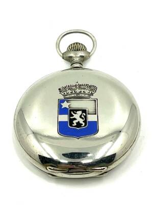 Metal Mineli Kraliyet Armalı Kurmalı Cep Saati (#2.30) SAA323 - 1