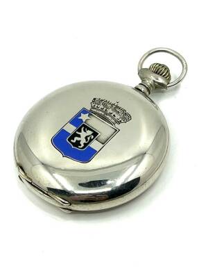 Metal Mineli Kraliyet Armalı Kurmalı Cep Saati (#2.30) SAA323 - 2