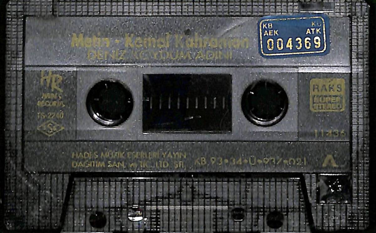 Metin & Kemal Kahraman - Deniz Koydum Adını Kaset (Mavi Bandrol - İkinci El) KST27861 - 2