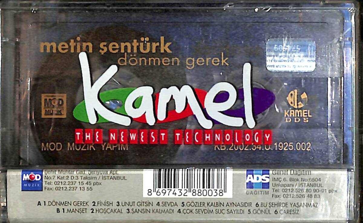 Metin Şentürk - Dönmen Gerek Kaset (Sıfır) KST26702 - 2
