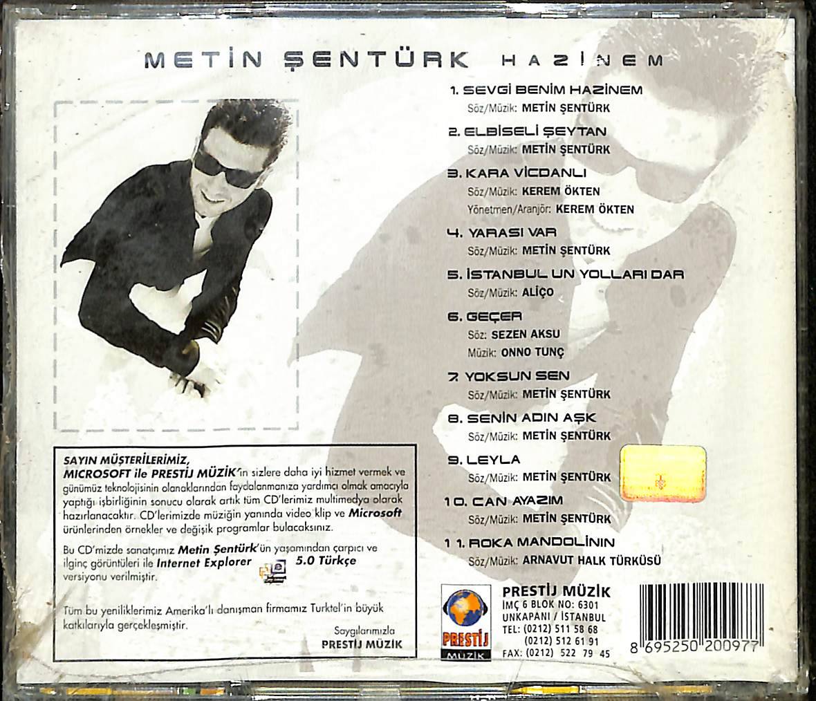 Metin Şentürk - Hazinem CD (Sıfır) CD4317 - 2