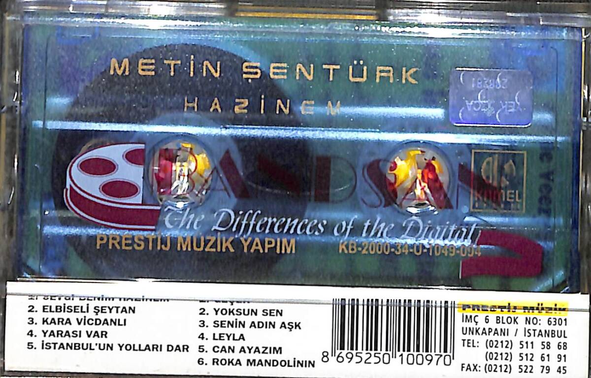 Metin Şentürk - Hazinem Kaset (Sıfır) KST28030 - 2