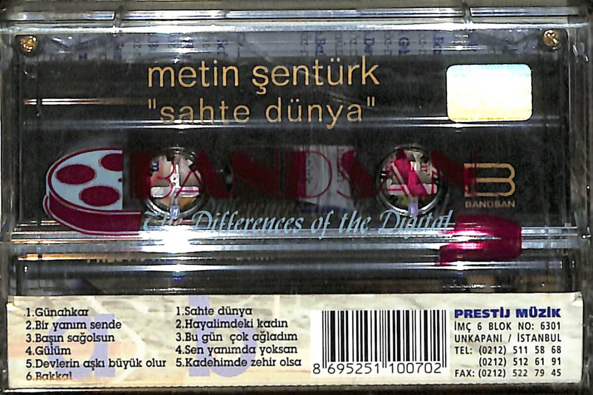 Metin Şentürk - Sahte Dünya Kaset (Sıfır) KST28079 - 2