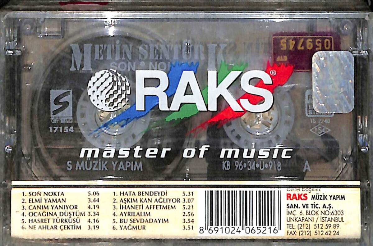 Metin Şentürk - Son Nokta Kaset (Sıfır) KST26900 - 2