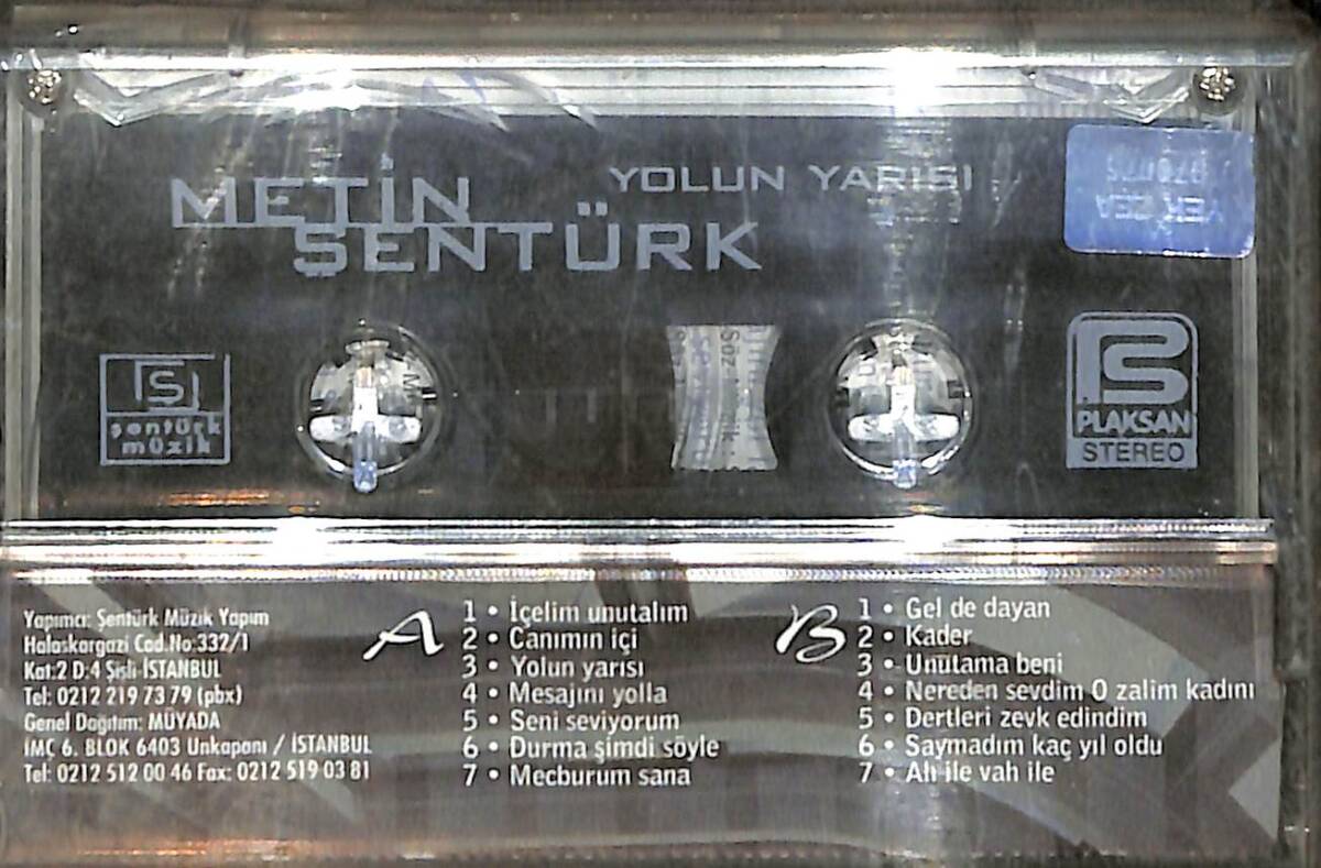 Metin Şentürk - Yolun Yarısı Kaset (Sıfır) KST26882 - 2
