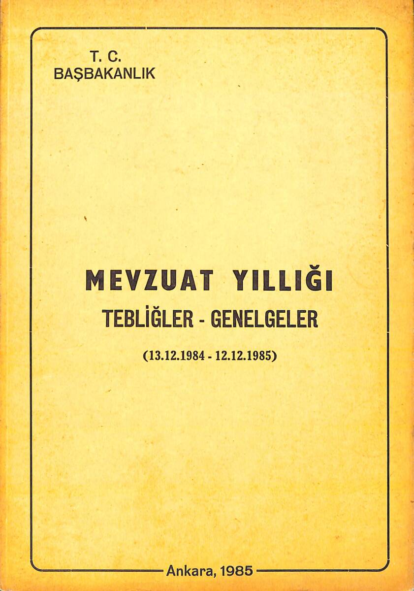 Mevzuat Yıllığı Kanun Hükmünde Kararnameler NDR93046 - 1