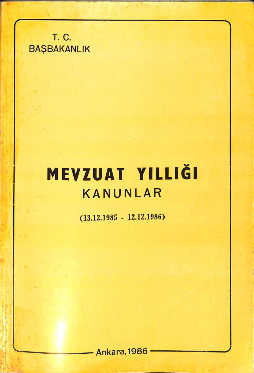 Mevzuat Yıllığı Kanunları NDR92967 - 1