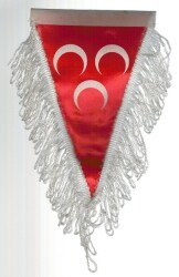 MHP Temalı Üç Hilal Flama Bayrağı AKS105 - 2