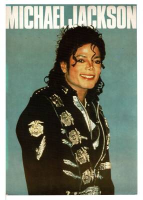 Michael Jackson Kartpostal (Büyük Boy) KRT7533 - 1