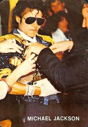 Michael Jackson Kartpostal (Küçük Boy) KRT21902 - Gökçekoleksiyon
