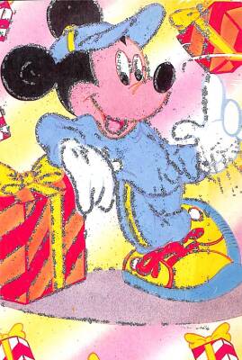 Mickey Mouse Simli Kartpostal KRT11688 - 1