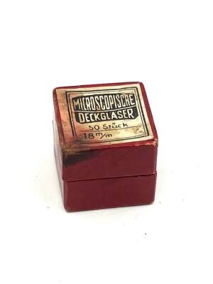 Microscopiscre Deckglaser Cam Slayt 1950 Tek Fotoğraf Filim KutusuAOB3600 (N) - 1