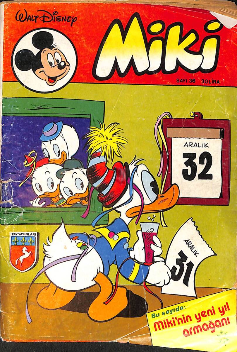 Miki Sayı: 36 (Walt Disney) - 30 Liralık Seri Çizgi Roman (Renkli) NDR98578 - 1