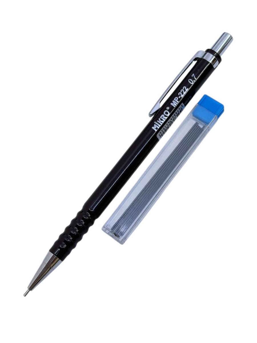 Mikro MP-222 0.7 mm Klasik Model Kahverengi Çıtçıtlı Kalem – Sıfır, Kullanılmamış (Vintage) AOB5589 - 3