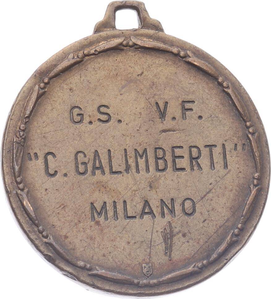 Milano İtfaiye Teşkilatı ' Carlo Galimberti ' Madalyon MVM2155 - 2