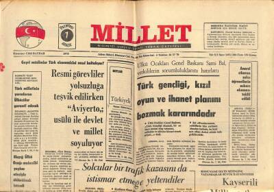 Millet Gazetesi 1 Aralık 1975 - Aspirin Böbreklerde Taş Yapıyormuş - Gayri Müslimler Türk Ekonomisini Nasıl Baltalıyor ? GZ90183 - 1