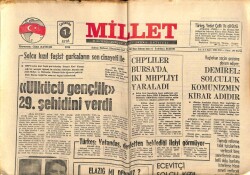 Millet Gazetesi 1 Ekim 1975 - Demirel Solculuk Komünizmin Kibar Adıdır GZ66368 - 1
